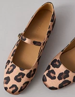 AE Leopard Mary Jane Flat