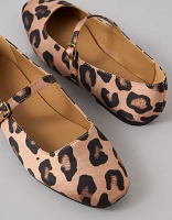 AE Leopard Mary Jane Flat