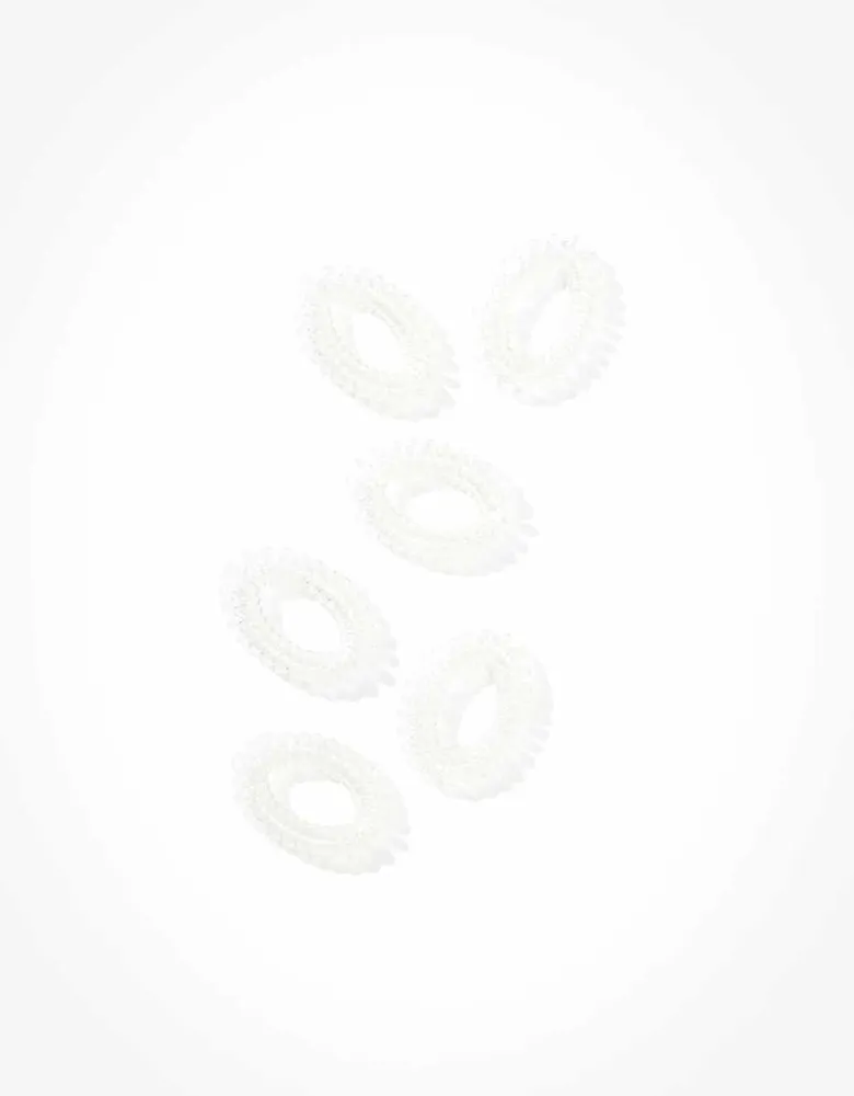 AEO Clear Spiral Hair Tie 6-Pack