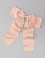 Pince à boucle drapée en satin AE