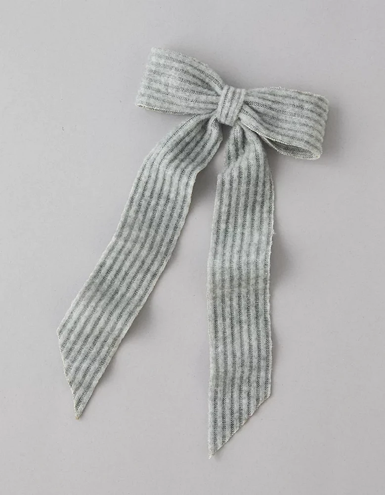 AEO Rib Knit Bow Clip