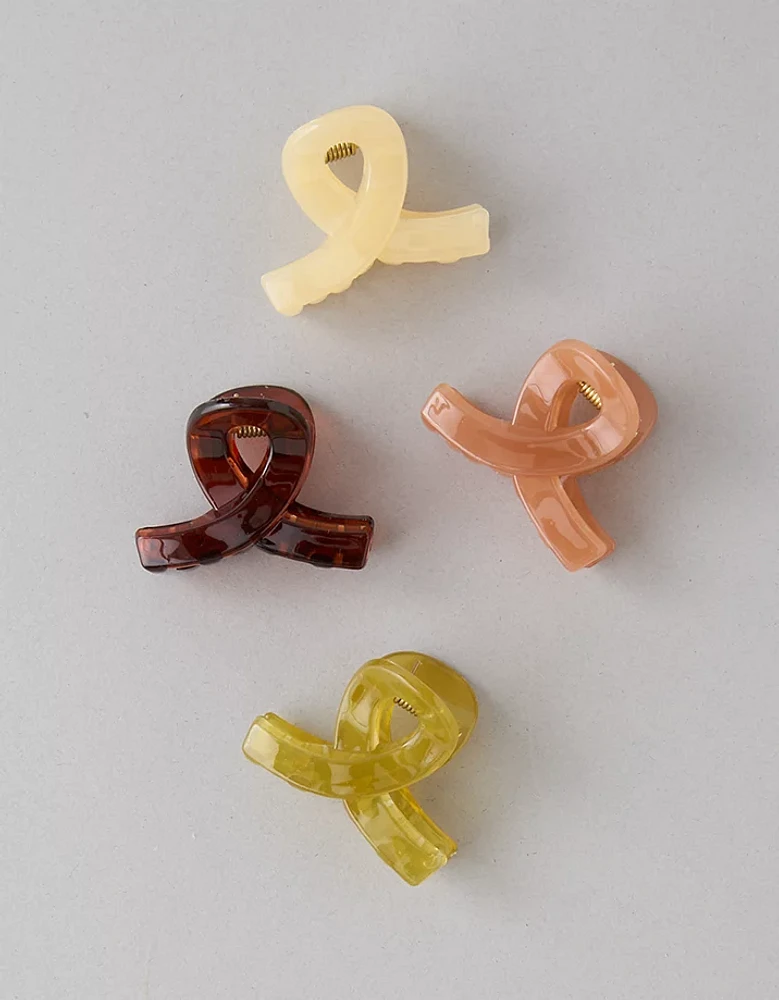 AEO Neutral Twist Claw Clips 4-Pack