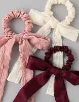 Ensemble de trois chouchous avec boucle AE