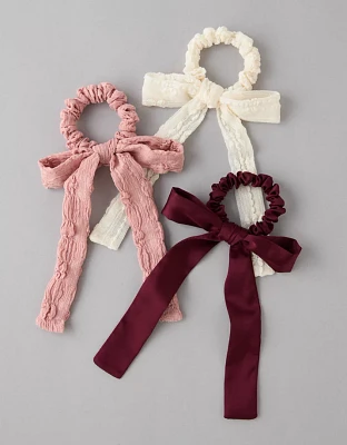 Ensemble de trois chouchous avec boucle AE