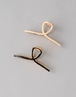 AEO Enamel Twist Claw Clips 2-Pack