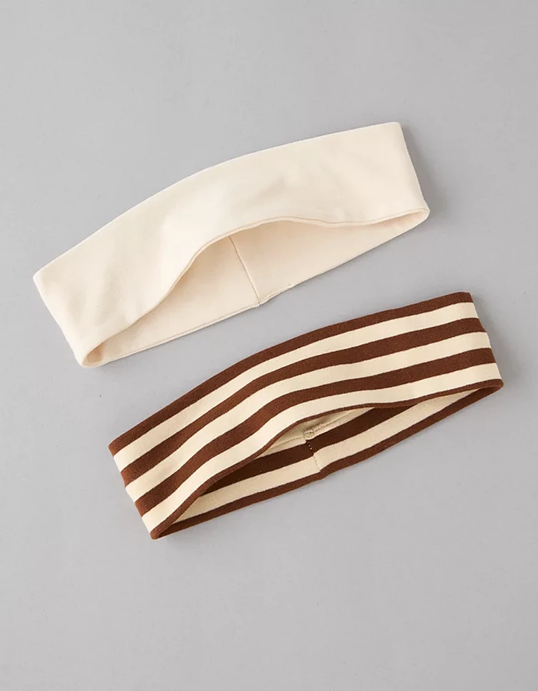 AEO Striped & Solid Headband 2-Pack