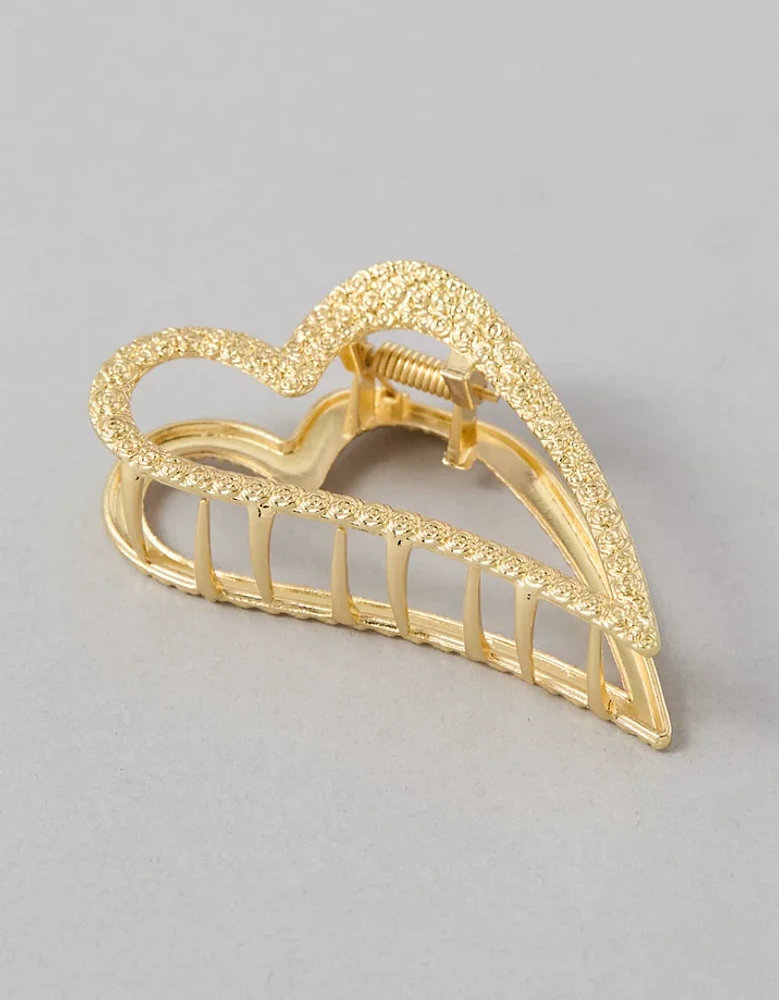 AE Embellished Heart Claw Clip