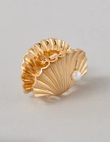 Pince à cheveux crabe coquillage AE