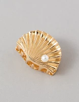 Pince à cheveux crabe coquillage AE