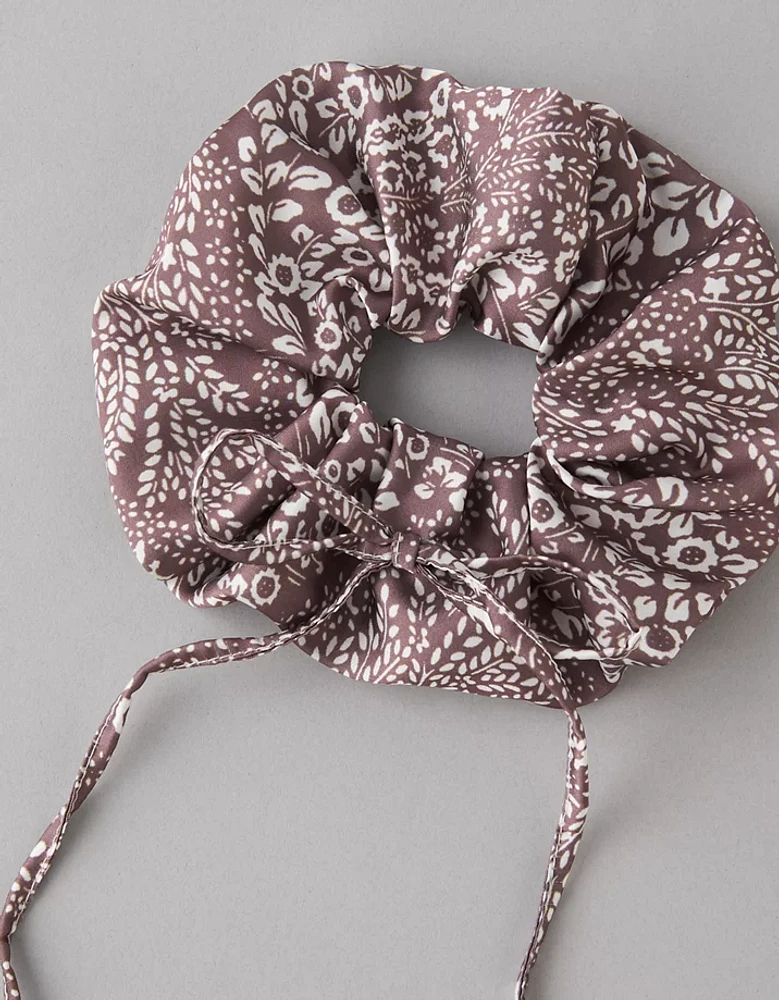 Chouchou à attache à motif floral AE