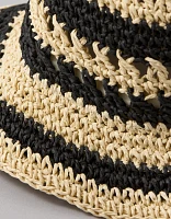 Chapeau cloche en raphia AE