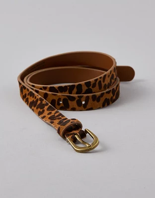 AE Leopard Calf Hair Belt