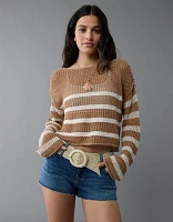 Ceinture large en raphia AE
