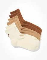 Emballage de trois paires de chaussettes petit ami à logo AE
