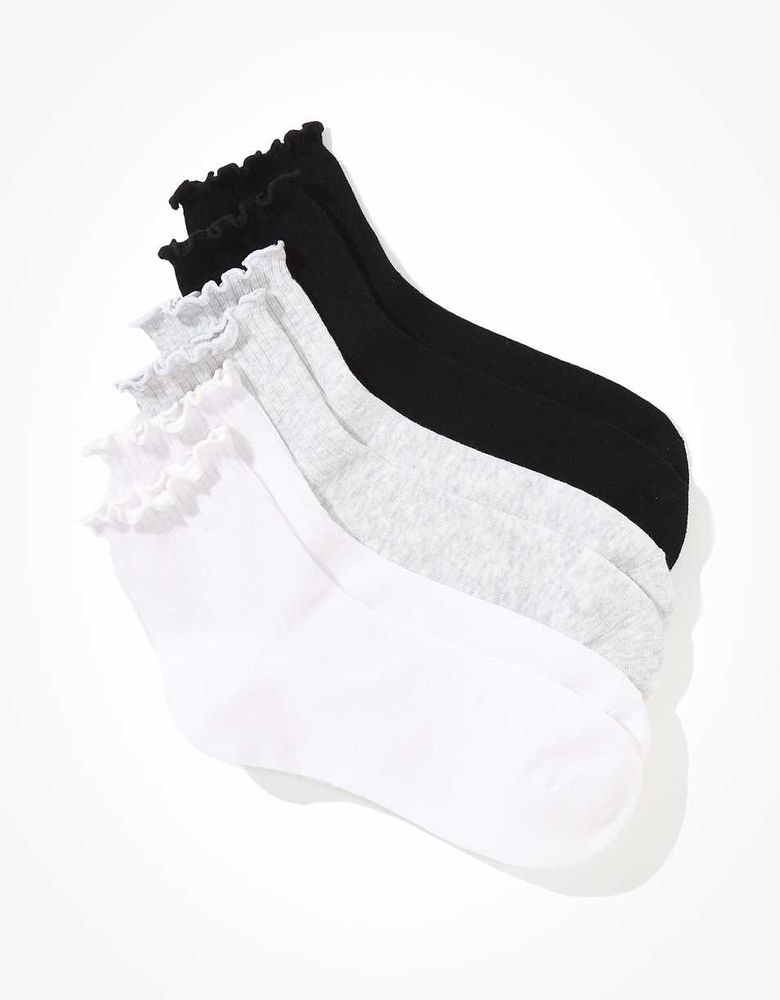 OFFLINE By Aerie Ruffle Ribbed Socks