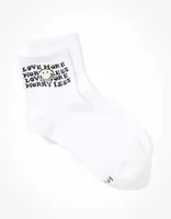 AE Love More Smiley® Boyfriend Sock