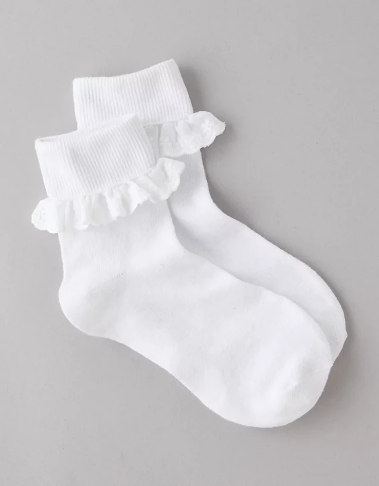 Chaussettes petit ami à garniture à volants AE