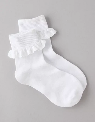 Chaussettes petit ami à garniture à volants AE