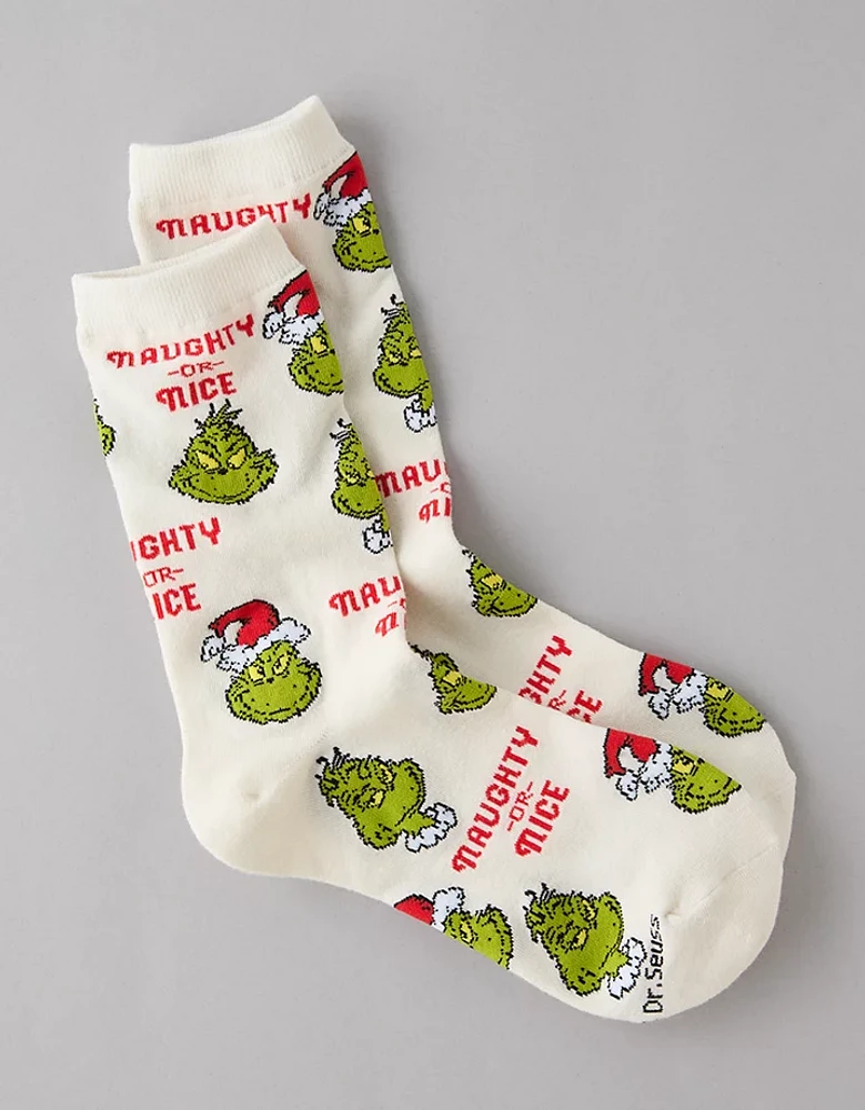 AE Naughty Or Nice Crew Socks