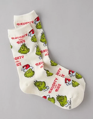 AE Naughty Or Nice Crew Socks