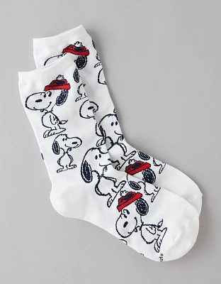 AE Snoopy Crew Socks