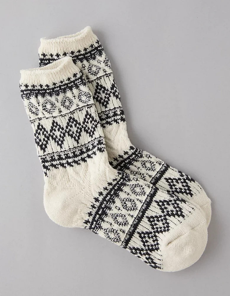 AE Fair Isle Crew Socks