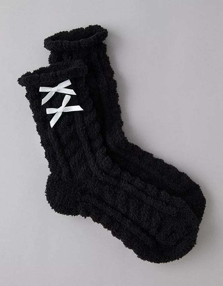 AE Cozy Bow Crew Socks