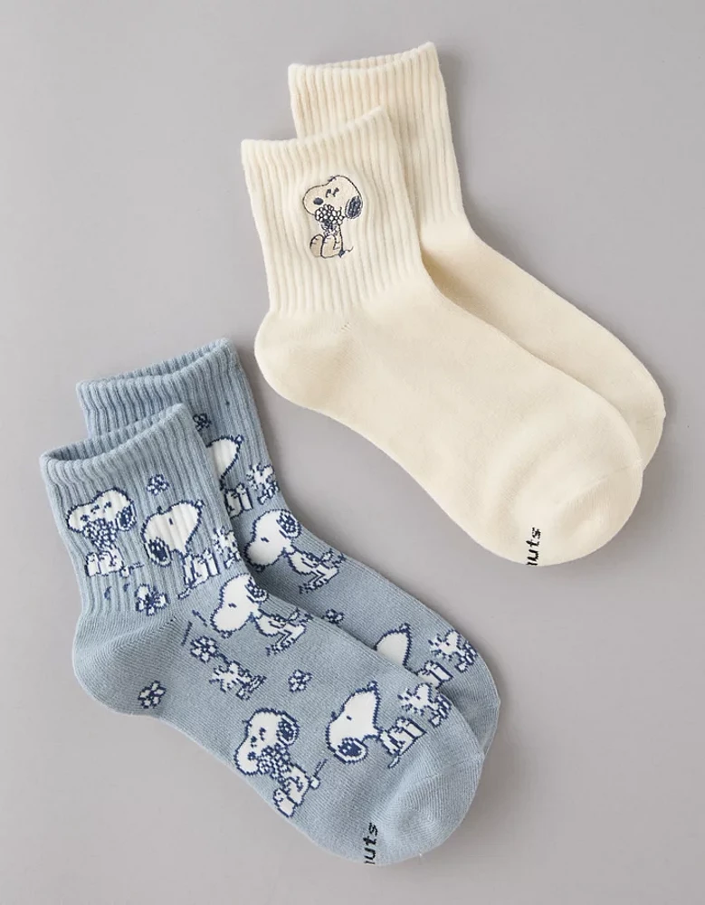 AE Snoopy Boyfriend Socks 2-Pack