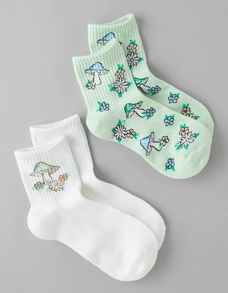 AE Mushroom Boyfriend Socks 2-Pack