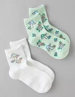 AE Mushroom Boyfriend Socks 2-Pack