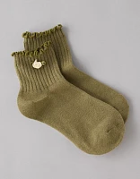 AE Rose Boyfriend Ruffle Socks