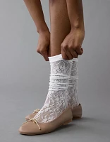 AE Lace Scrunch Socks