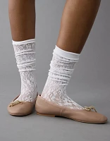 AE Lace Scrunch Socks