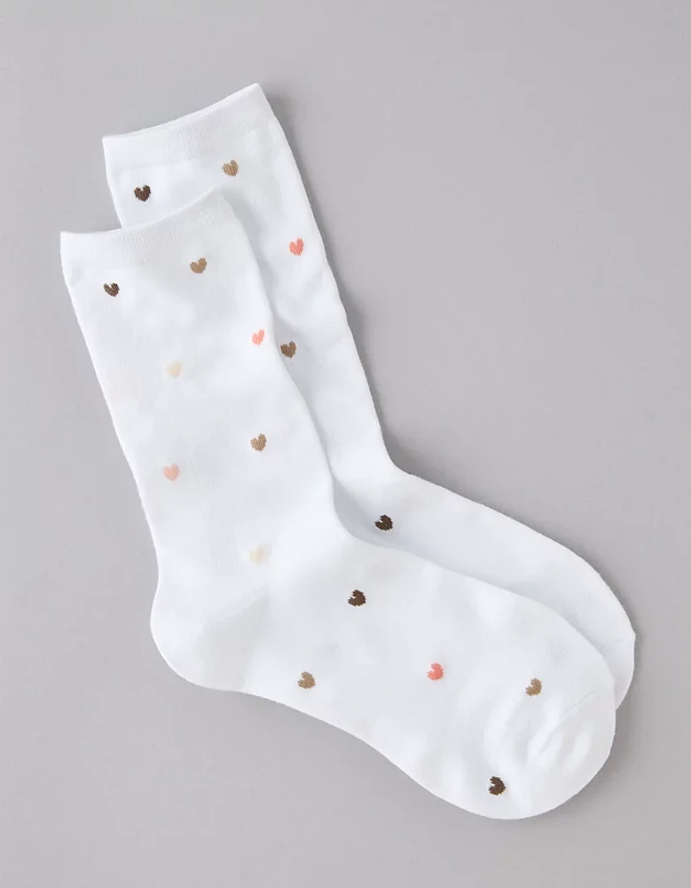 AE Hearts Crew Socks