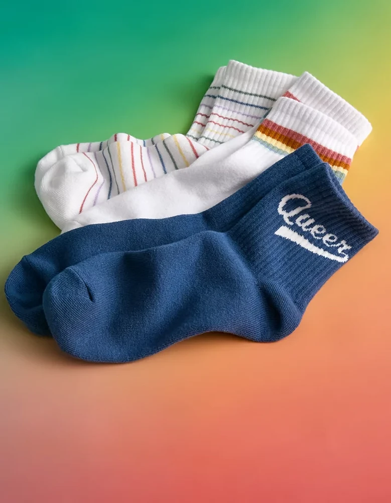 Lot de trois paires de chaussettes petit ami fierté AE