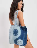 AEO Yin Yang Denim Tote Bag