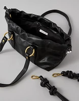 AEO Vegan Leather Drawcord Hot Dog Bag