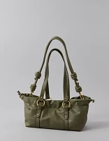 AE Vegan Leather Drawcord Hot Dog Bag