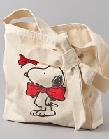 AEO Snoopy Holiday Bow Tote