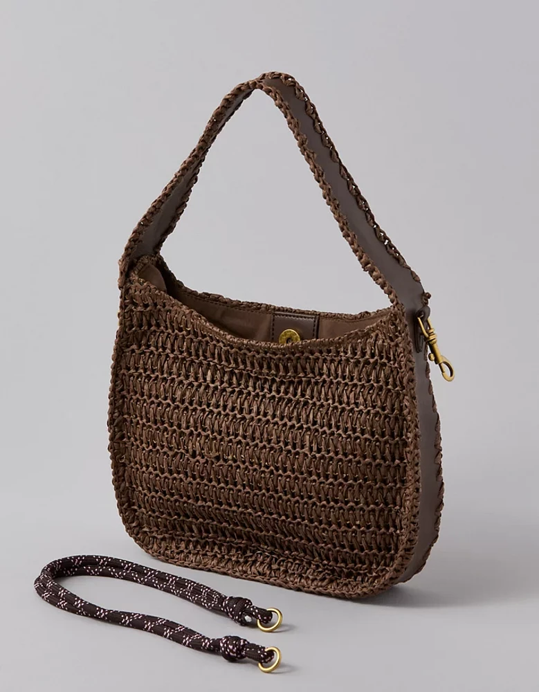 Mini sac fourre-tout en raphia AE