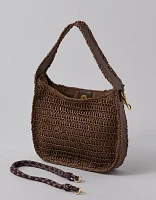 Mini sac fourre-tout en raphia AE
