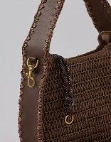 Mini sac fourre-tout en raphia AE