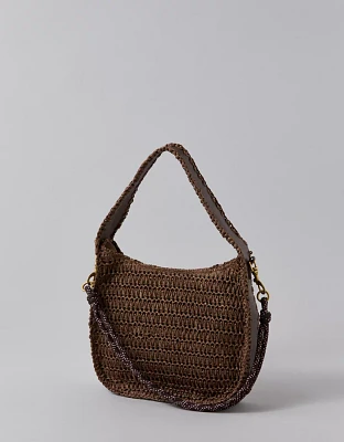 Mini sac fourre-tout en raphia AE