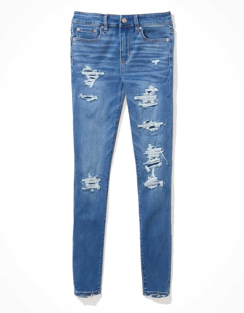 AE Next Level Patched High-Waisted Jegging