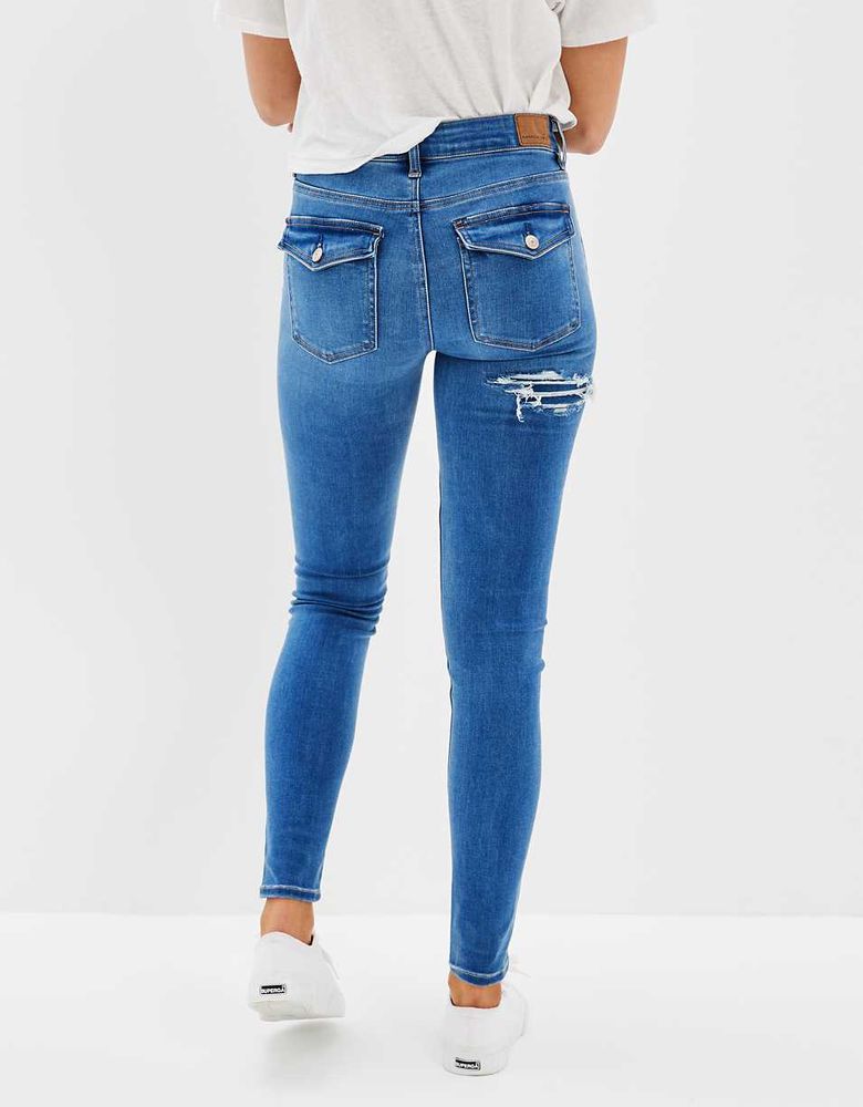 AE Next Level Patched High-Waisted Jegging