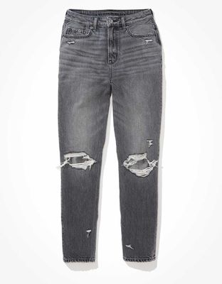 AE Ripped Highest Waist Mom Jean