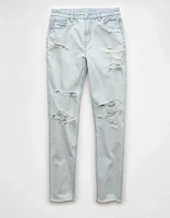 AE Strigid Ripped Crackle Mom Jean