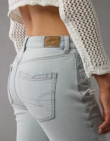 AE Strigid Ripped Crackle Mom Jean