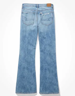 AE Dreamy Drape Ripped Low-Rise Baggy Flare Jean