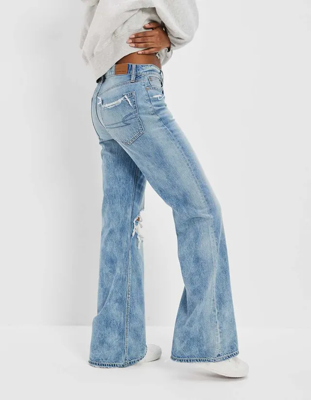 AE Dreamy Drape Stretch Curvy Super High-Rise Baggy Wide-Leg Jean